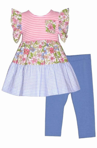 Set pantaloni floreali bonnie - set,