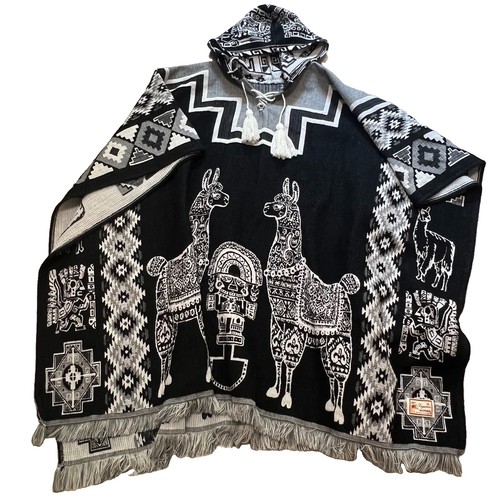 Poncho figueroa con cappuccio - poncho,