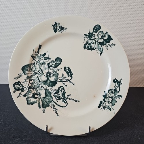 Plat rond décor pensées - décor,