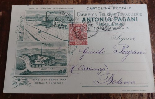Cartolina epoca originale - d'epoca,