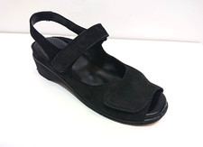 Scarpe Donna Comode - Anziani - F.lli Tomasi Sabot Nabuk Nero Made in Italy