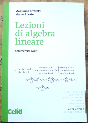 Lezioni algebra lineare - di,