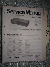Technics sh-z360 8046 manuale