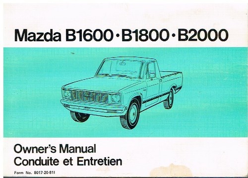 Mazda b1600 b1800 - mazda,
