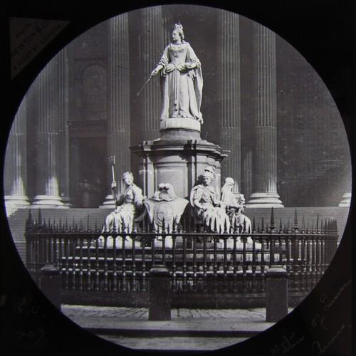 Glass magic lantern slide - lantern,