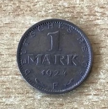 1 marco 1924 F Reich tedesco