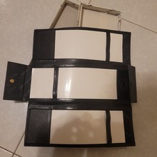 Raro Porta Assegni Portafoglio GUY LAROCHE Paris Vintage 80s - Vera Pelle Nera