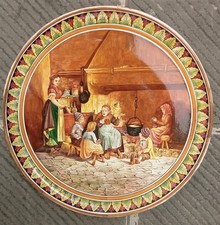 Grande PIATTO D: 55cm MAIOLICA CERAMICA DI SEBASTIANI GUBBIO ANNI 70