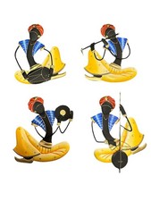 Set 4 strumenti musicali