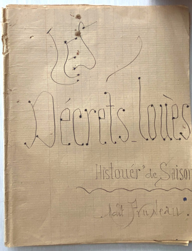 Manuscrit inedit patois - inedit, en