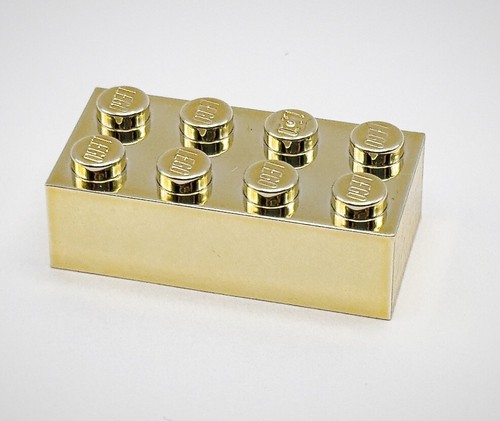 Lego mattoncino cromato