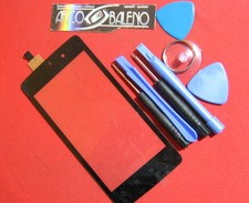 VETRO+TOUCH SCREEN per ARCHOS 45 PLATINUM DISPLAY VETRO ORIGINALE NERO+ATTREZZI