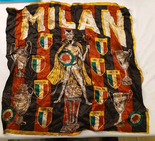 Vecchia bandiera milan vintage - vecchia,