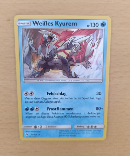 Kyurem bianco 214 raro - bianco, holo
