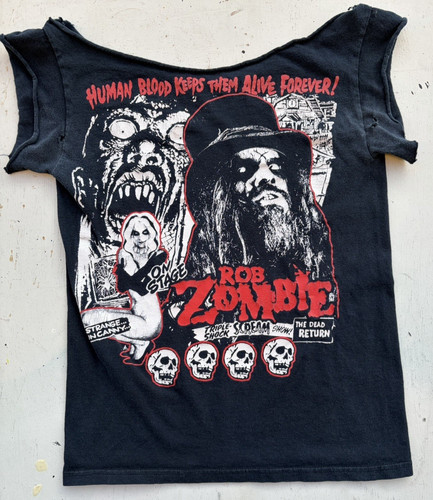 Shirt donna rob zombie - donna, nera