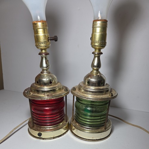 Lampada nautica vintage ottone - vintage,