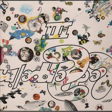 LED ZEPPELIN III 1976 UK re of 1970  lp with WHEEL COVER in FANTASTIC condition!