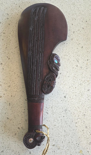Maori patu intagliato - maori, a