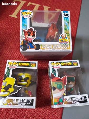 Lot funko pop crash - lot,