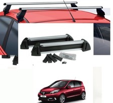 BARRE PORTATUTTO ALLUMINIO RENAULT GRAND SCENIC III 2011+PORTASCI 4 PAIA 2 SERRA