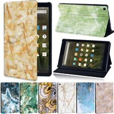 Custodia folio tablet supporto pelle PU marmo per Amazon Fire 7/8 10 pollici