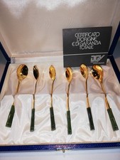Set 6 Cucchiaini -  Placcato Oro - Idea Regalo Posate