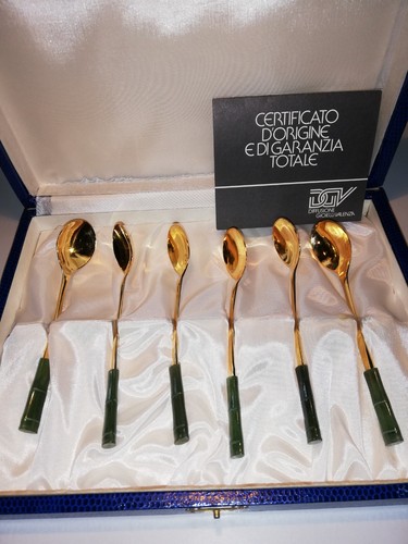 Set cucchiaini placcato - -,