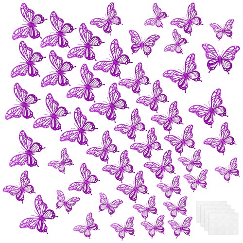 Butterflies wall decor - 3d,
