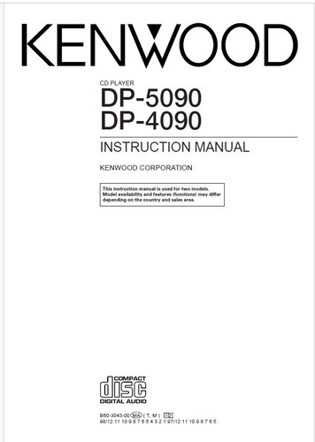 Kenwood 5090 4090 - dp-5090, dp-4090