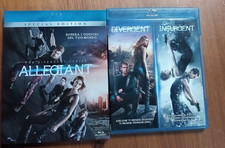 Saga Divergent Blu-Ray (Divergent, Insurgent, Allegiant) Lotto 3 Film