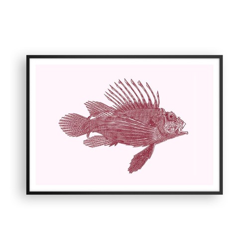 Poster 100x70cm pescare pesce - poster,