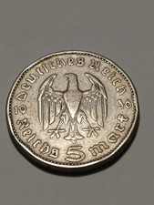 5 MARCHI ARGENTO GERMANIA 1936