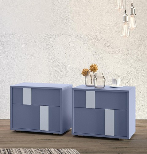 Coppia comodini con maniglie - coppia,