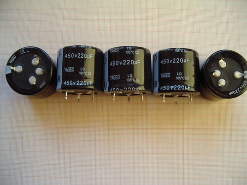 10x 220μf 220uf - 450v, 105°c