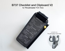 Lista di controllo e clipboard tipo 737 per Thrustmaster TCA Yoke edizione Boeing