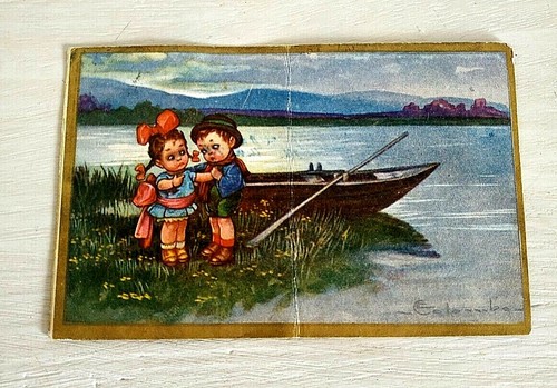 Cartolina epoca illustratore - cartolina,