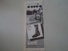 advertising Pubblicità 1985 STIVALI DIADORA - BERTI MOTORS IMOLA