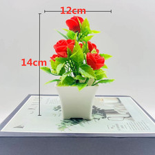 Rose Artificiali in Vaso con