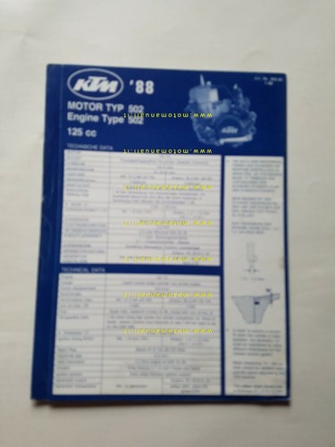 Ktm 125 typ 502 - typ, 1988
