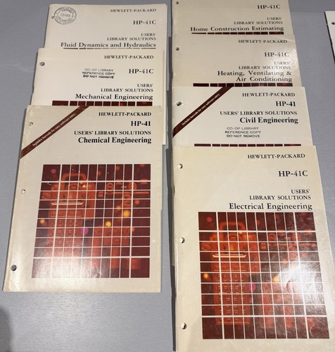 Hp41c user s library - cx, user’s
