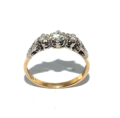 Donna 18ct giallo oro antico - giallo,