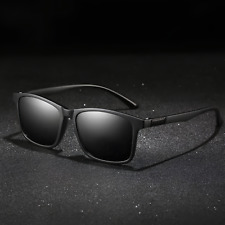 Occhiali da Sole Neri Polarizzati Leggeri UV400 Per Uomo Donna Retro Sport Guida