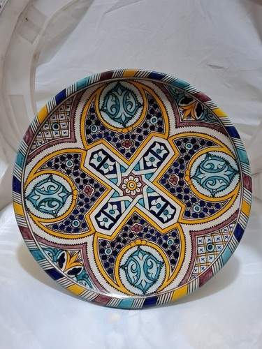 Piatto ceramica dipinto mano - ceramica, a
