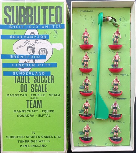 Subbuteo southampton ref - subbuteo,