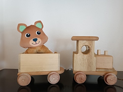 Trenino legno massello - trenino,