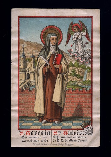 Antico santino cromo holy - santino, card
