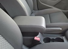 BRACCIOLO regolabile per VOLKSWAGEN GOLF 6-VI-ecopelle nera-fissaggio invisibile