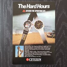 1985 Citizen Windsurfing / Analog - Original AD Advert Pubblicità Vintage