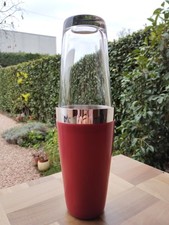 Shaker Boston rivestito In Vinile Con Bicchiere In Vetro - Acciaio Inox - Rosso