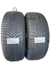 2 PNEUMATICI USATI 215/55 R 17 98W XL KLEBER 4STAGIONI M+S 6.5 MM DOT 0121